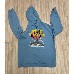Pink Floyd The Dark Side Of The Moon Blue Hoodie Sweatshirt Women Medium